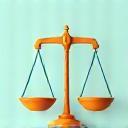 Icono de balanza representando justicia en finanzas